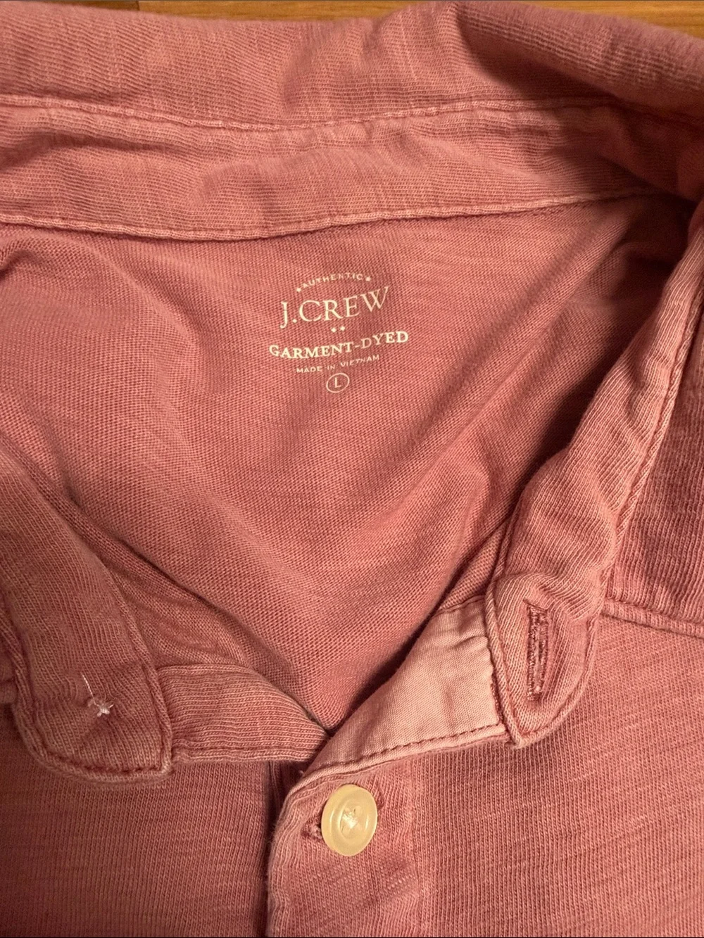 J. Crew Short-Sleeve Pocket Polos — Light Blue & Mauve Pink